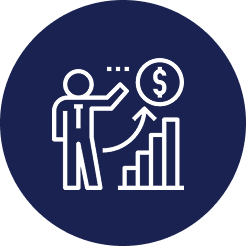 Digital marketing planning strategy icon