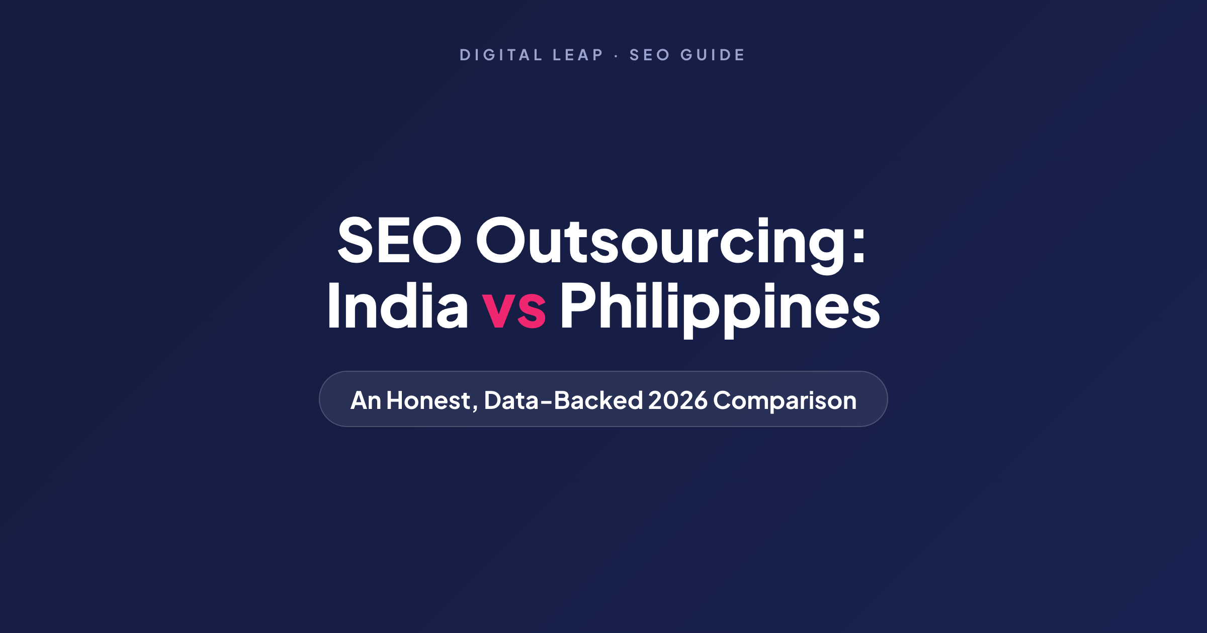SEO outsourcing India vs Philippines comparison