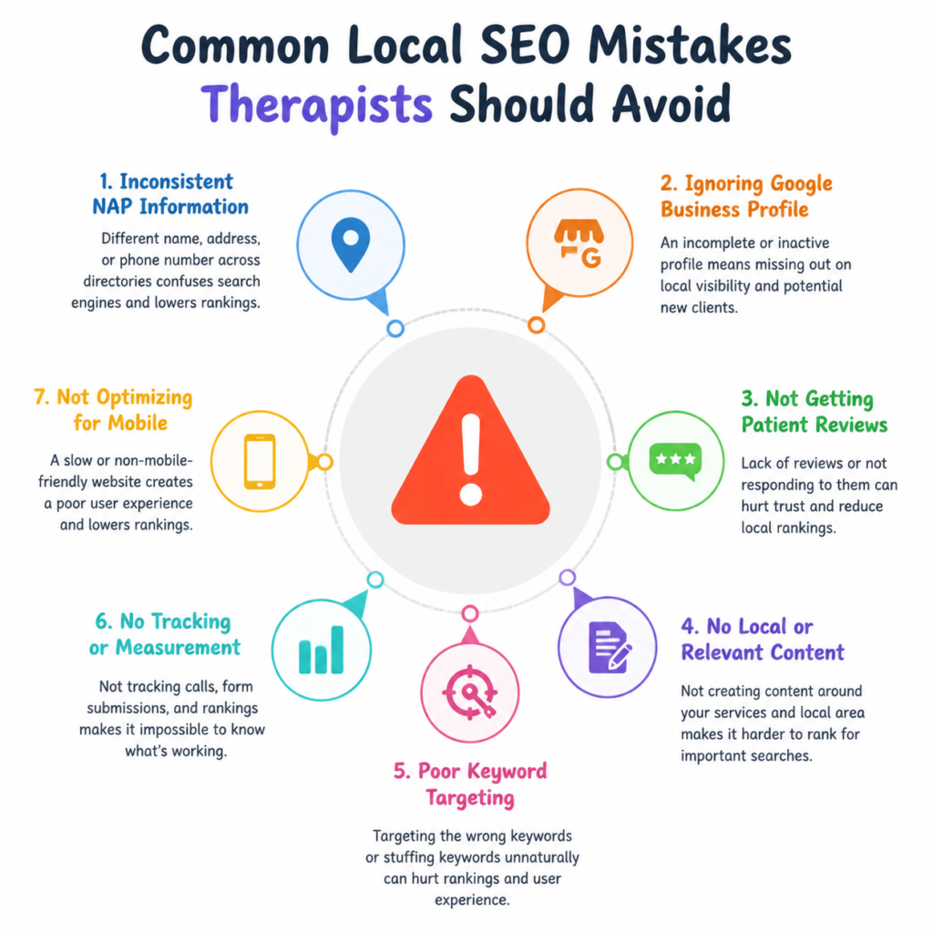 Common Local SEO Mistakes Therapists Should Avoid