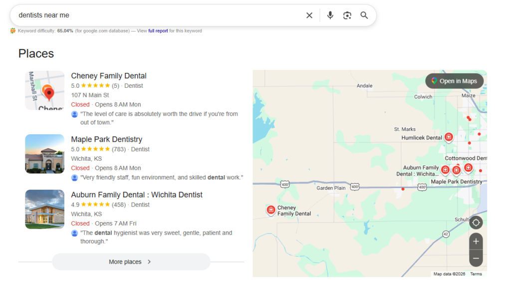 Local SEO for dentists